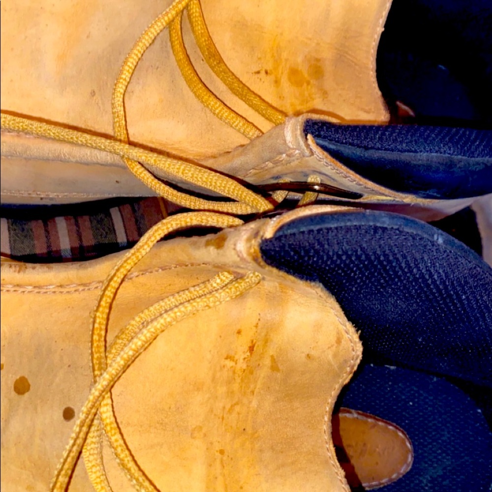 Have been worn once  but sanitized cleaned and wiped down